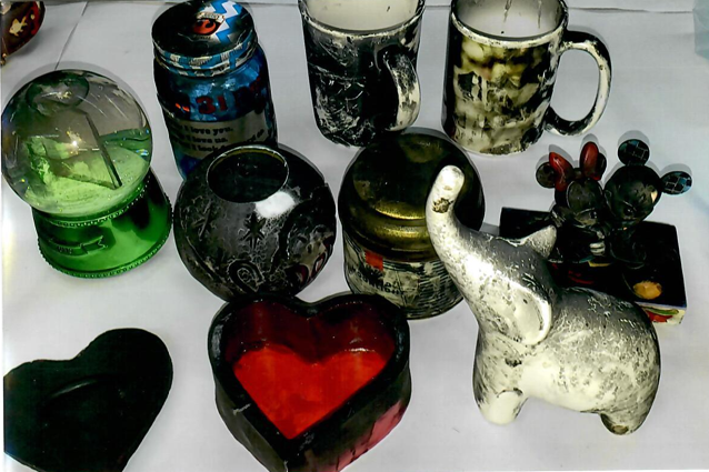 Household Items with Smoke Damage (Before Cleaning)
