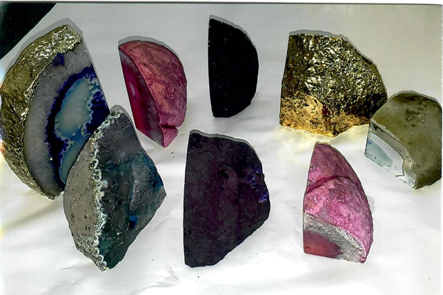 Polished Agate-Glass Décor After Cleaning and Deodorization by American Fire Recovery