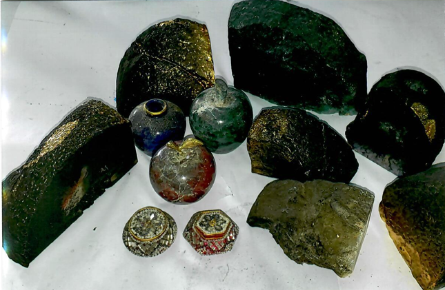 Severely Smoke-Damaged Glass and Decorative Items - Pre-Cleaning (1)